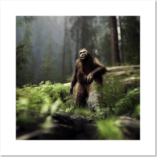 Sasquatch in Nature Posters and Art